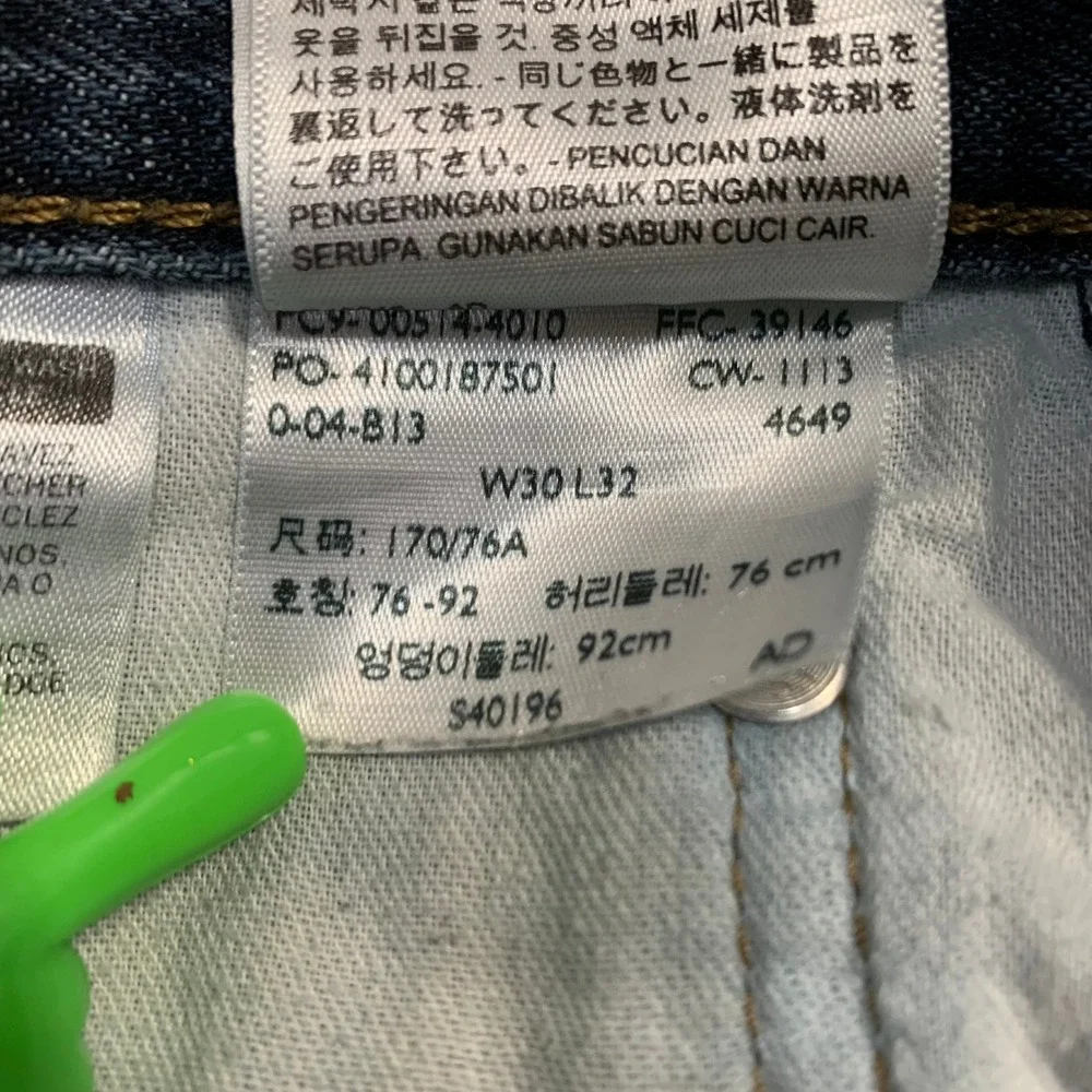 Levi's 514 Straight Leg Jeans Medium Wash Men's 30x32 Modern Denim